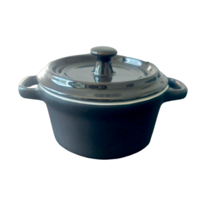 Cocotte en grès noire