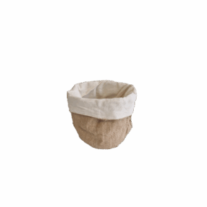Panière en toile de jute