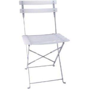 Chaise Square Pliante Blanche