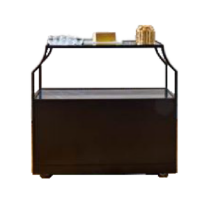 Roulante marbre noir