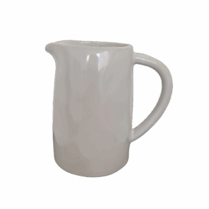 Broc Artisanal en céramique Blanc 60 cl